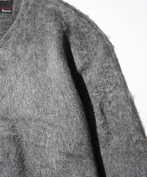 TOWNCRAFT(タウンクラフト)の「TOWNCRAFT / タウンクラフト SOLID SHAGGY ZIP CARDIGAN 無地 ソリッド シャギー ジップアップ カーディガン モヘアタッチカーディガンモヘアタッチ(カーディガン/ボレロ・メンズ・ネイビー/グリーン/ブラック/チャコールグレー/ヘザーグレー/ピンク・X-SMALL/MEDIUM/LARGE)」の22枚目の写真