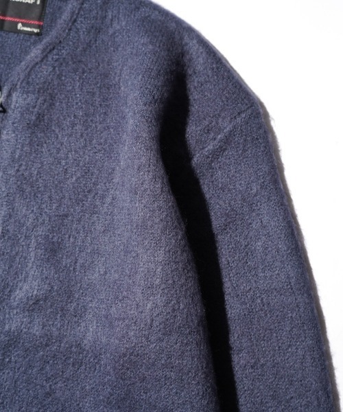 TOWNCRAFT / タウンクラフト SOLID SHAGGY ZIP CARDIGAN 無地 ソリッド