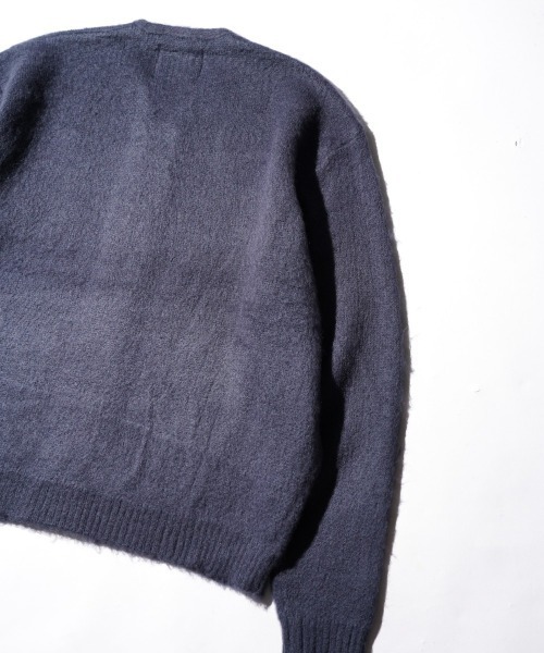 タウンクラフト SOLID SHAGGY ZIP CARDIGAN ネイビー TOWNCRAFT / SOLID SHAGGY ZIP CARDIGAN