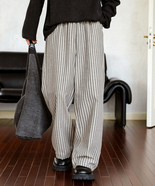 neos(ネオス)の「【neos】ルーズシルエット レトロ ストライプ 総柄 ワイド バルーン パンツ(その他パンツ・メンズ・ブラック/ベージュ・X-LARGE/MEDIUM/LARGE)」の6枚目の写真