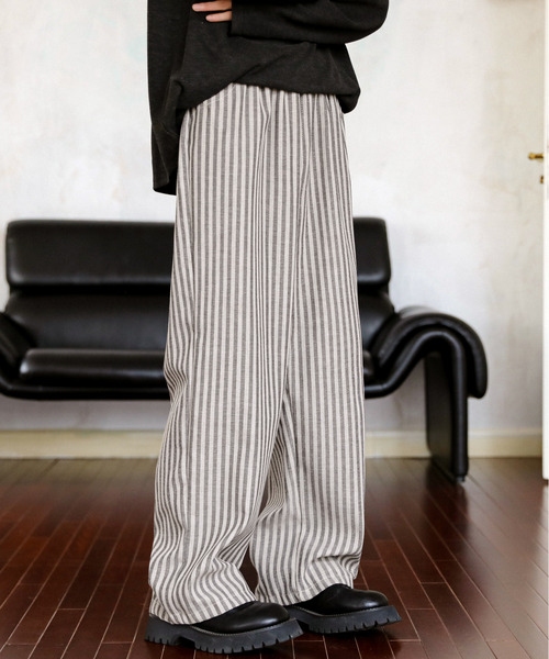 neos(ネオス)の「【neos】ルーズシルエット レトロ ストライプ 総柄 ワイド バルーン パンツ(その他パンツ・メンズ・ブラック/ベージュ・X-LARGE/MEDIUM/LARGE)」の8枚目の写真