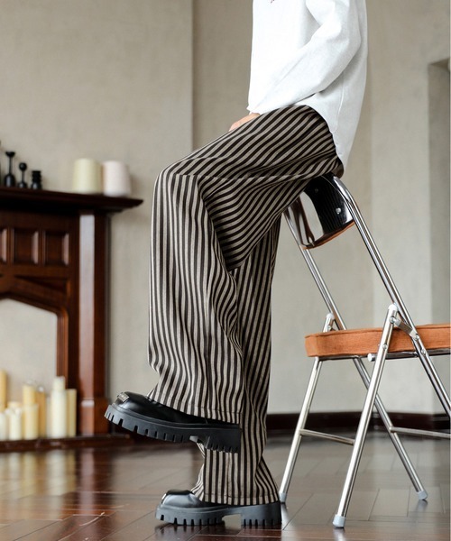 neos(ネオス)の「【neos】ルーズシルエット レトロ ストライプ 総柄 ワイド バルーン パンツ(その他パンツ・メンズ・ブラック/ベージュ・X-LARGE/MEDIUM/LARGE)」の17枚目の写真