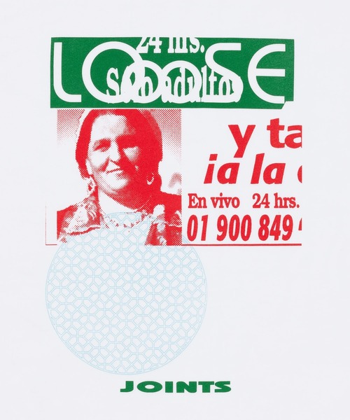 LOOSE JOINTS(ルーズジョインツ)の「SATOSHI SUZUKI - LO∞SE EN VIVO JOINTS S/S TEE(Tシャツ/カットソー・メンズ・ホワイト・L/M)」の5枚目の写真