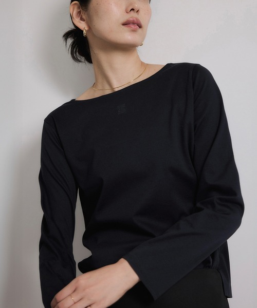 セール】アナグラム刺繍 ロングスリーブカットソー/イージーケア（T