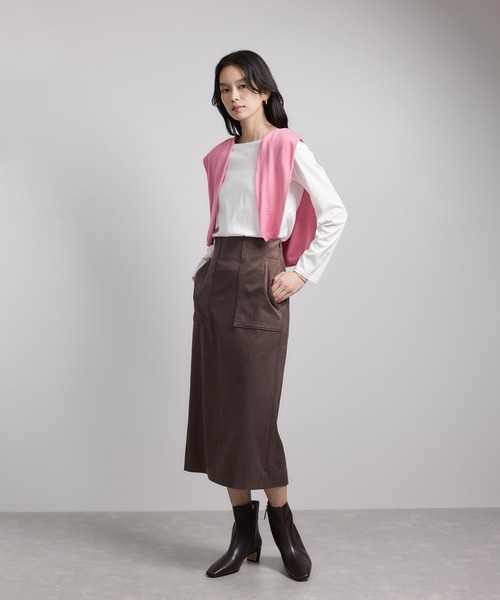 ROPE'(ロペ)の「アナグラム刺繍 ロングスリーブカットソー/イージーケア(Tシャツ/カットソー・レディース・ホワイト/ネイビー/ホワイト系その他3・FREE)」の11枚目の写真