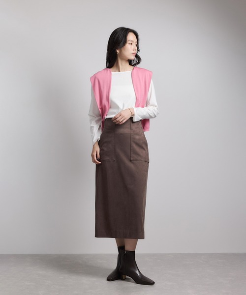 ROPE'(ロペ)の「アナグラム刺繍 ロングスリーブカットソー/イージーケア(Tシャツ/カットソー・レディース・ホワイト/ネイビー/ホワイト系その他3・FREE)」の16枚目の写真