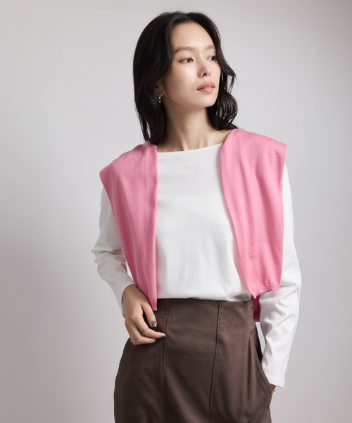 セール】アナグラム刺繍 ロングスリーブカットソー/イージーケア（T