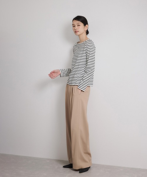 ROPE'(ロペ)の「アナグラム刺繍 ロングスリーブカットソー/イージーケア(Tシャツ/カットソー・レディース・ホワイト/ネイビー/ホワイト系その他3・FREE)」の19枚目の写真