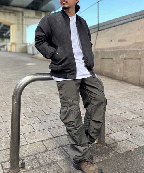 ikka(イッカ)の「【親子コーデ】フェイクスウェードブルゾン(ブルゾン・メンズ・ブラック/ベージュ/ライム/スモークグレー・M/L/XL/S)」の16枚目の写真