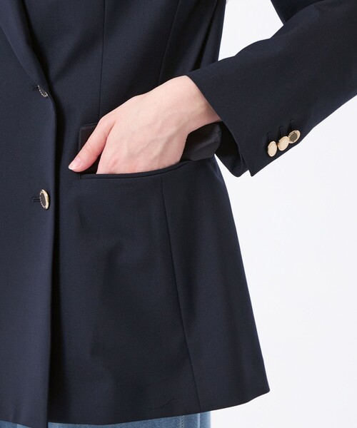 MACKINTOSH PHILOSOPHY(マッキントッシュ フィロソフィー)の「【Retford(レットフォード)】ウォッシャブルブレザー(テーラードジャケット・レディース・ダークネイビー・38/36)」の6枚目の写真