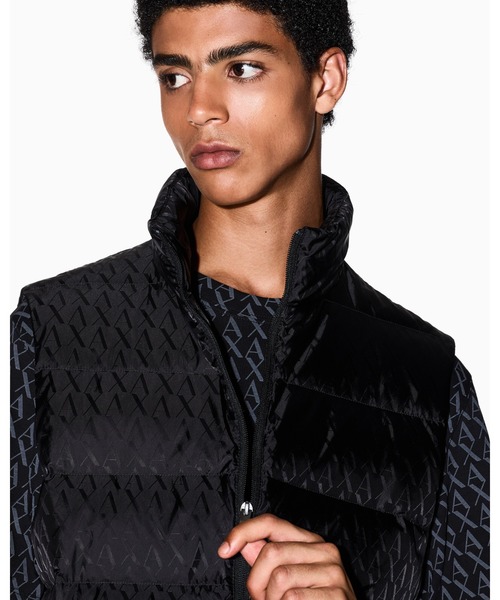 A|X アルマーニ エクスチェンジ】オールオーバーロゴ シャイニーダウン