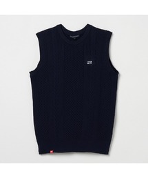 ROSASEN（ロサーセン）の「【Rosasen/GOLF】軽量 ケーブル編みニットベスト（ベスト）」