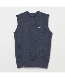 ROSASEN（ロサーセン）の「【Rosasen/GOLF】軽量 ケーブル編みニットベスト（ベスト）」