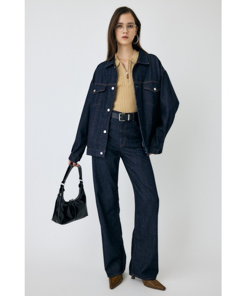 MOUSSY（マウジー）の「【25年AW新作】TENCEL(TM) DENIM  OVER ジャケット（デニムジャケット・レディース・ワンウォッシュ/ライトブルー・FREE）」の7枚目の写真