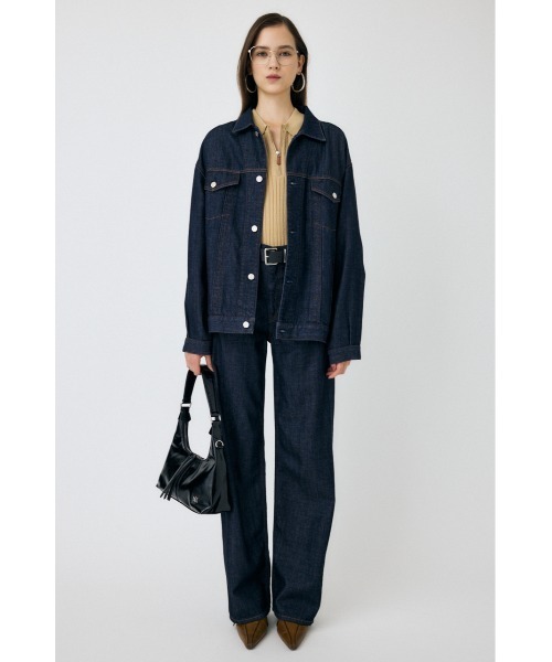 MOUSSY（マウジー）の「【25年AW新作】TENCEL(TM) DENIM  OVER ジャケット（デニムジャケット・レディース・ワンウォッシュ/ライトブルー・FREE）」の8枚目の写真
