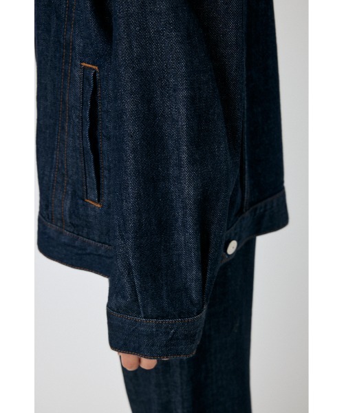MOUSSY（マウジー）の「【25年AW新作】TENCEL(TM) DENIM  OVER ジャケット（デニムジャケット・レディース・ワンウォッシュ/ライトブルー・FREE）」の18枚目の写真