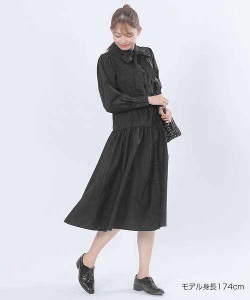 シャツリボン ワンピース（シャツワンピース）｜MARY QUANT（マリー