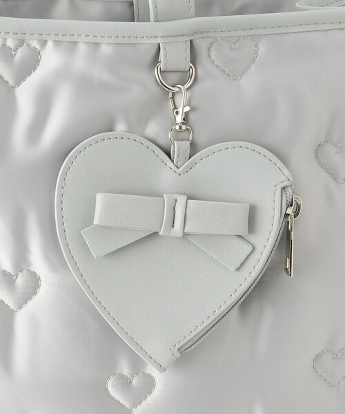 Ober Tashe(オーバータッシェ)の「【新生活・新学期】ハートモチーフトートバッグ(トートバッグ・レディース・グレー/ブラック/ピンク系・FREE)」の18枚目の写真