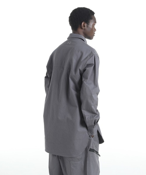 Y-3(ワイスリー)の「Y-3 UT TWILL OVERSHIRT(シャツ/ブラウス・メンズ・グレー・X-SMALL/SMALL/MEDIUM/LARGE/X-LARGE)」の4枚目の写真