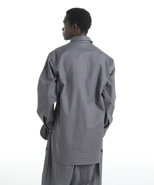 Y-3(ワイスリー)の「Y-3 UT TWILL OVERSHIRT(シャツ/ブラウス・メンズ・グレー・X-SMALL/SMALL/MEDIUM/LARGE/X-LARGE)」の3枚目の写真