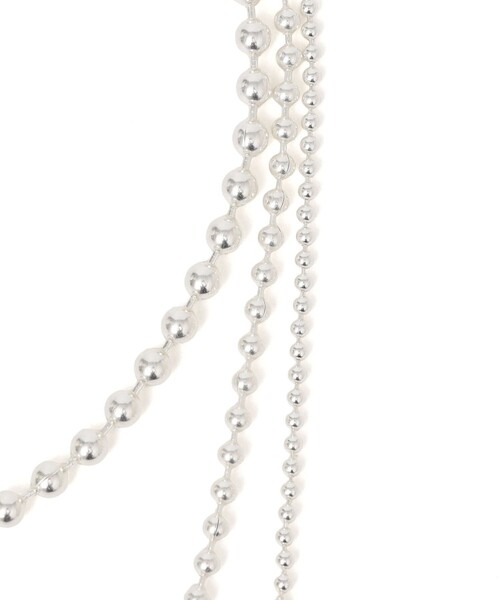 in mood(インムード)の「in mood:マルチ ボール チェーン ネックレス(ネックレス・レディース・シルバー・ONE SIZE)」の9枚目の写真