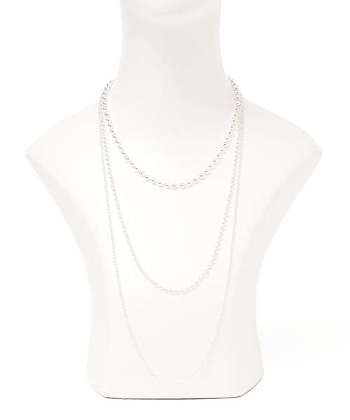 in mood(インムード)の「in mood:マルチ ボール チェーン ネックレス(ネックレス・レディース・シルバー・ONE SIZE)」の11枚目の写真