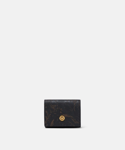レーザー加工 バロッコ リーフ 三つ折り ウォレット（財布）｜VERSACE