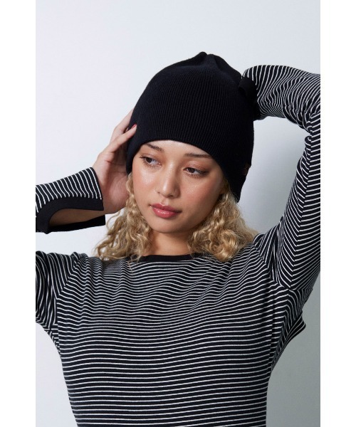 ALEXIASTAM ロゴ刺しゅうビーニー ALEXIA STAM（アリシアスタン）の「Logo Beanie /ロゴ刺しゅうビーニー