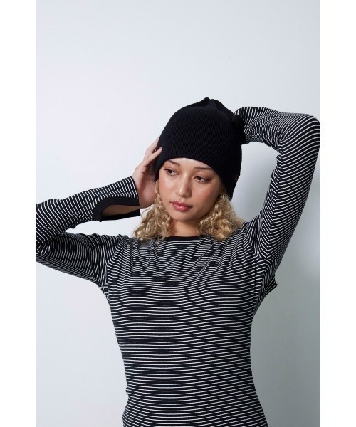 ALEXIA STAM（アリシアスタン）の「Logo Beanie /ロゴ刺しゅうビーニー