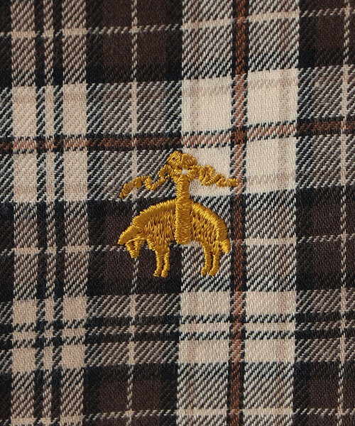 BROOKS BROTHERS（ブルックスブラザーズ）の「Brooks Brothers |〈別注〉コットンフランネル ポロカラーボタンダウンシャツ BEIGE MEN（シャツ/ブラウス・メンズ・ベージュ系その他・L/XL/M）」の18枚目の写真