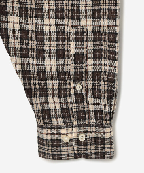 BROOKS BROTHERS（ブルックスブラザーズ）の「Brooks Brothers |〈別注〉コットンフランネル ポロカラーボタンダウンシャツ BEIGE MEN（シャツ/ブラウス・メンズ・ベージュ系その他・L/XL/M）」の19枚目の写真