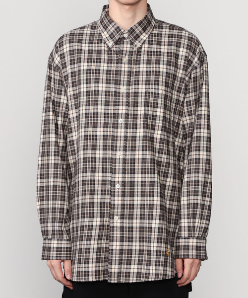 BROOKS BROTHERS（ブルックスブラザーズ）の「Brooks Brothers |〈別注〉コットンフランネル ポロカラーボタンダウンシャツ BEIGE MEN（シャツ/ブラウス・メンズ・ベージュ系その他・L/XL/M）」の9枚目の写真