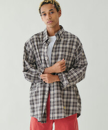 Brooks Brothers |〈別注〉コットンフランネル ポロカラーボタンダウンシャツ BEIGE MEN