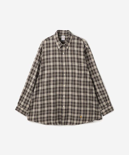 BROOKS BROTHERS（ブルックスブラザーズ）の「Brooks Brothers |〈別注〉コットンフランネル ポロカラーボタンダウンシャツ BEIGE MEN（シャツ/ブラウス・メンズ・ベージュ系その他・L/XL/M）」の12枚目の写真