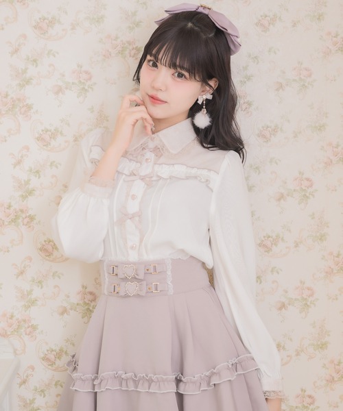 ROJITA（ロジータ）の「プチリボンデザインブラウス（シャツ/ブラウス・レディース・ホワイト/ブラック/パープル・FREE）」の7枚目の写真