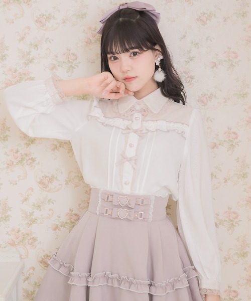 ROJITA（ロジータ）の「プチリボンデザインブラウス（シャツ/ブラウス・レディース・ホワイト/ブラック/パープル・FREE）」の8枚目の写真