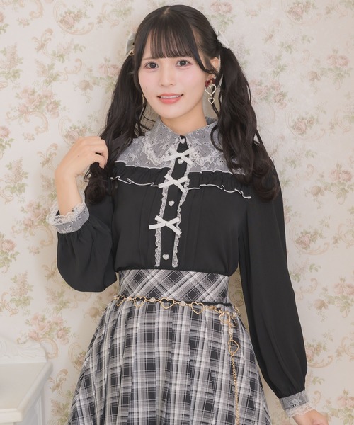 ROJITA（ロジータ）の「プチリボンデザインブラウス（シャツ/ブラウス・レディース・ホワイト/ブラック/パープル・FREE）」の14枚目の写真