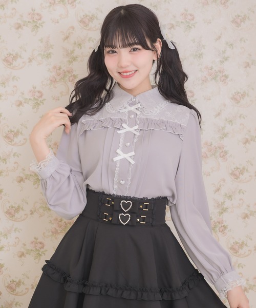 ROJITA（ロジータ）の「プチリボンデザインブラウス（シャツ/ブラウス・レディース・ホワイト/ブラック/パープル・FREE）」の11枚目の写真