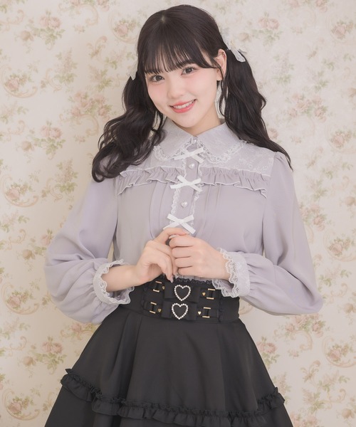 ROJITA（ロジータ）の「プチリボンデザインブラウス（シャツ/ブラウス・レディース・ホワイト/ブラック/パープル・FREE）」の12枚目の写真