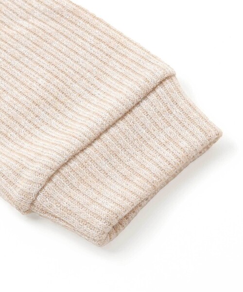 BeBe（ベベ）の「ラメテレコレースモチーフロゴプルオーバー（ニット/セーター・キッズ・ブルー/ベージュ・130cm/120cm/150cm/140cm/110cm）」の9枚目の写真