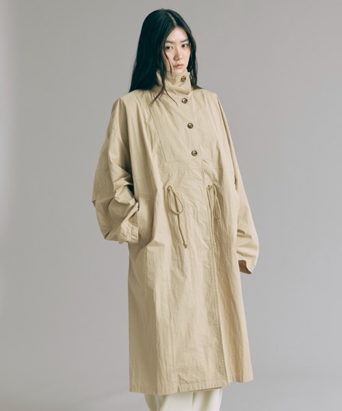 EN NEUME(エンノイム)の「Weather Cloth Military Overcoat(その他アウター・レディース・ベージュ/ブラック/カーキ・FREE)」の4枚目の写真
