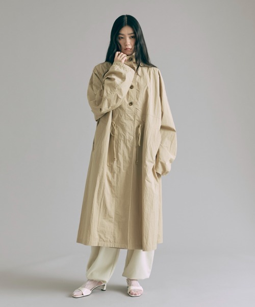EN NEUME(エンノイム)の「Weather Cloth Military Overcoat(その他アウター・レディース・ベージュ/ブラック/カーキ・FREE)」の8枚目の写真