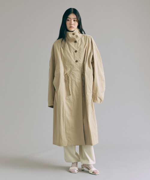 EN NEUME(エンノイム)の「Weather Cloth Military Overcoat(その他アウター・レディース・ベージュ/ブラック/カーキ・FREE)」の5枚目の写真