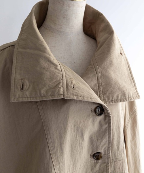 EN NEUME(エンノイム)の「Weather Cloth Military Overcoat(その他アウター・レディース・ベージュ/ブラック/カーキ・FREE)」の18枚目の写真