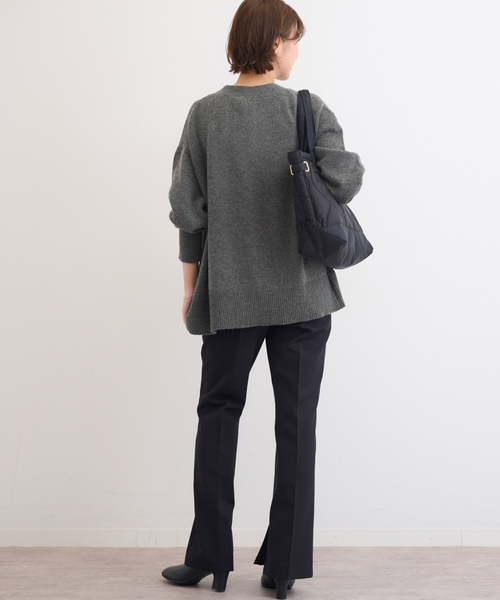 JOURNAL STANDARD relume(ジャーナルスタンダード レリューム)の「《追加 / 新色》ハミルトンウールVカーディガン(カーディガン/ボレロ・レディース・チャコールグレー/グレー/レッド・FREE)」の6枚目の写真