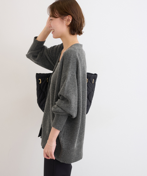 JOURNAL STANDARD relume(ジャーナルスタンダード レリューム)の「《追加 / 新色》ハミルトンウールVカーディガン(カーディガン/ボレロ・レディース・チャコールグレー/グレー/レッド・FREE)」の9枚目の写真