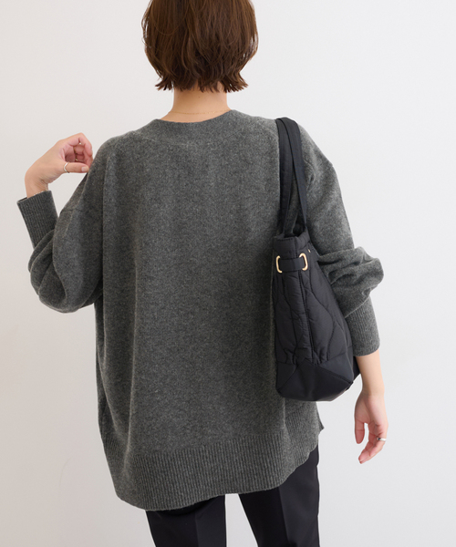 JOURNAL STANDARD relume(ジャーナルスタンダード レリューム)の「《追加 / 新色》ハミルトンウールVカーディガン(カーディガン/ボレロ・レディース・チャコールグレー/グレー/レッド・FREE)」の10枚目の写真