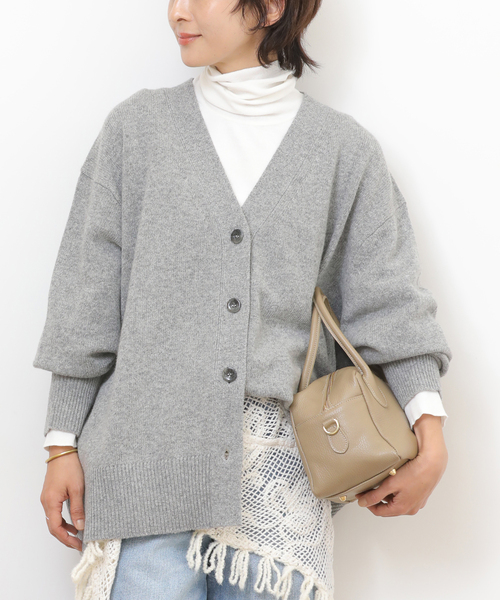 JOURNAL STANDARD relume(ジャーナルスタンダード レリューム)の「《追加 / 新色》ハミルトンウールVカーディガン(カーディガン/ボレロ・レディース・チャコールグレー/グレー/レッド・FREE)」の15枚目の写真