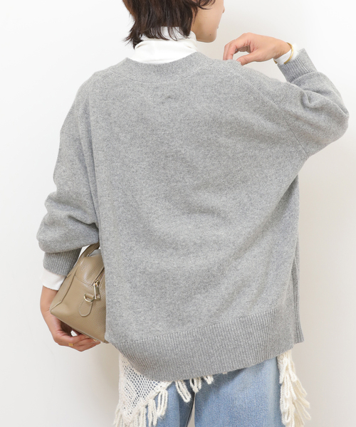 JOURNAL STANDARD relume(ジャーナルスタンダード レリューム)の「《追加 / 新色》ハミルトンウールVカーディガン(カーディガン/ボレロ・レディース・チャコールグレー/グレー/レッド・FREE)」の18枚目の写真