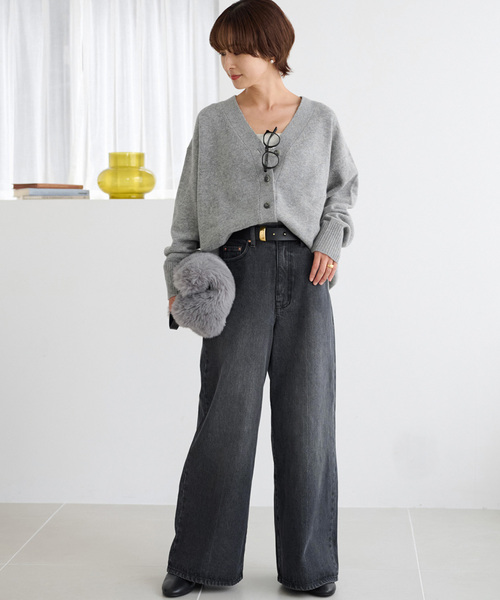 JOURNAL STANDARD relume(ジャーナルスタンダード レリューム)の「《追加 / 新色》ハミルトンウールVカーディガン(カーディガン/ボレロ・レディース・チャコールグレー/グレー/レッド・FREE)」の19枚目の写真